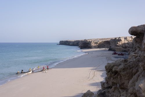 Fishermen on the beach of Ras Al Jinz, Oman 🇴🇲