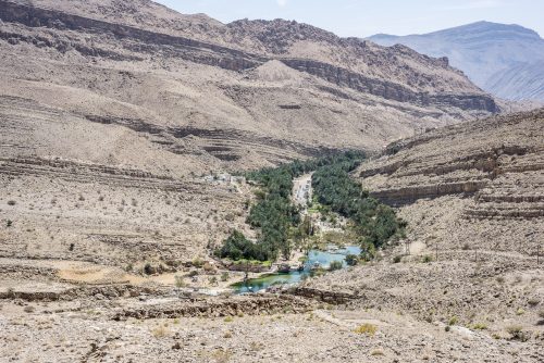 Top view of Wadi Bani Khalid, Sultanate of Oman 🇴🇲