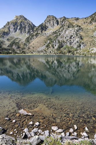 The Laurenti Lake in Ariège, Pyrenees, France