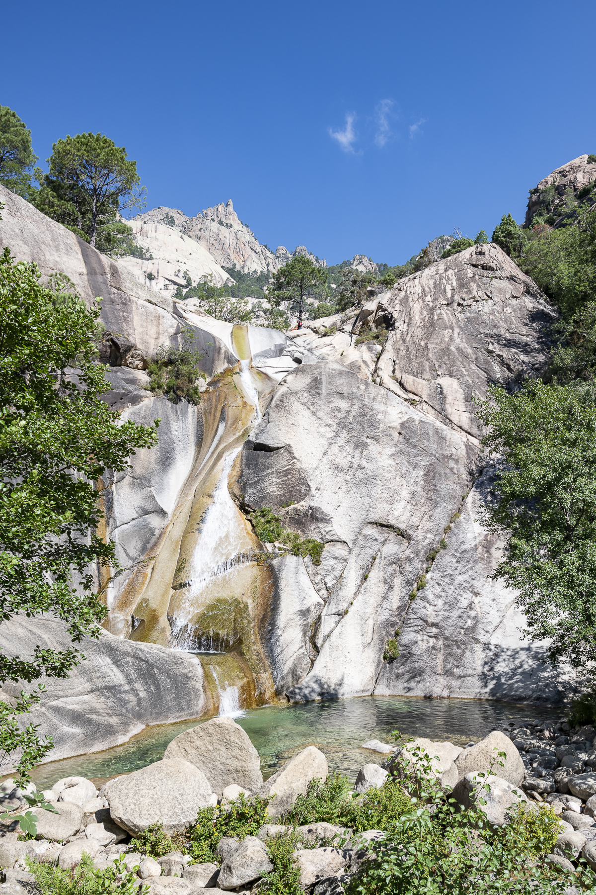 Mountain Majesty - Purcaraccia Canyon Waterfall Art Print