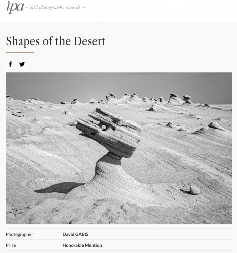 IPA 2021 Non-Professional
Shape of the Desert- Honorable Mention - David GABIS